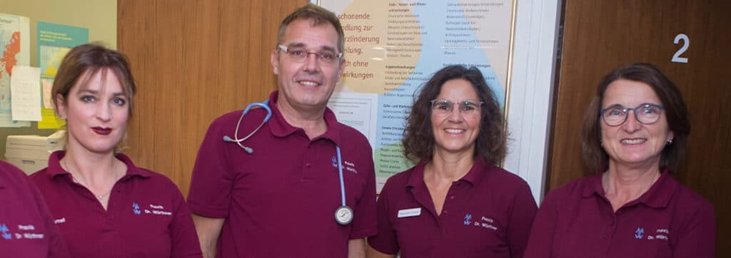 Das Team der Hausarzt-Praxis Dr. med. Maike-Holger Würthner in Bad Dürrheim